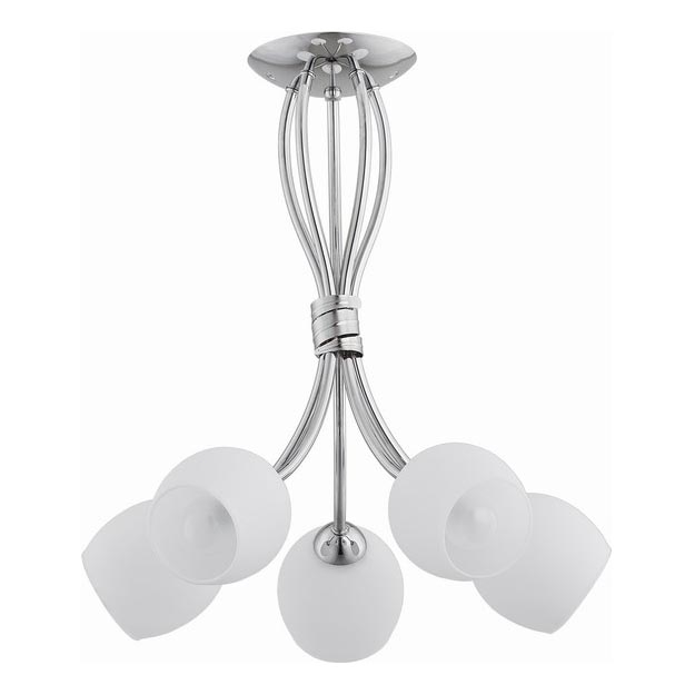 Lámpara de techo BUENA 5xE14/10W/230V cromo brillante