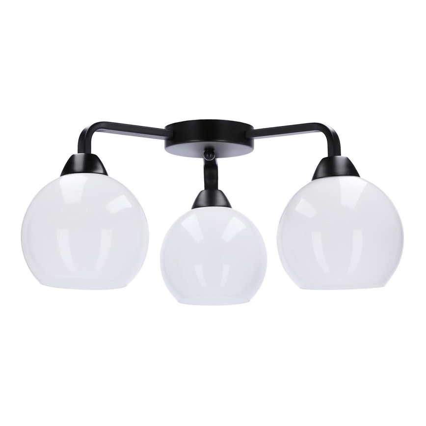 Lámpara de techo CALDERA 3xE27/60W/230V negro