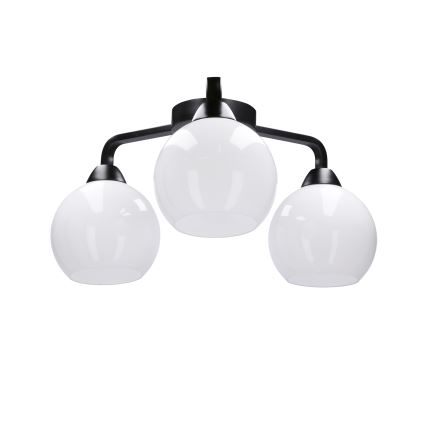 Lámpara de techo CALDERA 3xE27/60W/230V negro