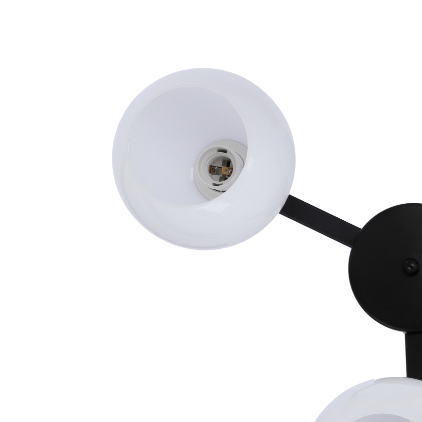 Lámpara de techo CALDERA 3xE27/60W/230V negro