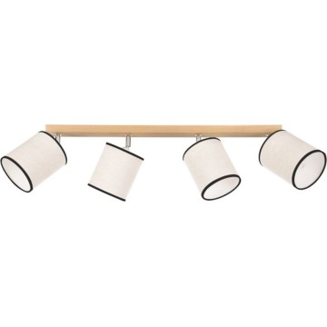 Lámpara de techo con focos BOHO 4xE27/25W/230V roble