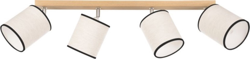 Lámpara de techo con focos BOHO 4xE27/25W/230V roble