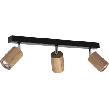 Lámpara de techo con focos LED MATTI 3x GU10/5W/230V roble