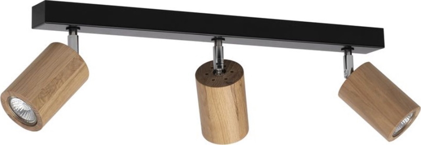 Lámpara de techo con focos LED MATTI 3x GU10/5W/230V roble