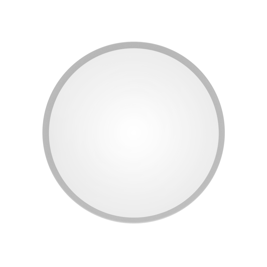 Lámpara de techo CLEO con sensor de movimiento y de crepúsculo 2xE27/24W/230V Ø 30 cm gris