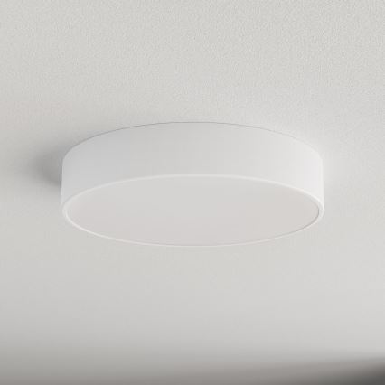 Lámpara de techo CLEO con sensor de movimiento y sensor crepuscular 3xE27/24W/230V Ø 40 cm blanca