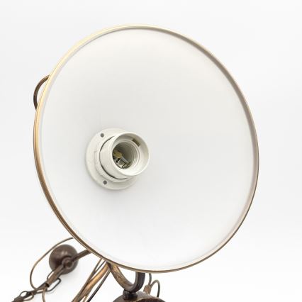 Lámpara de techo con varilla COBRA 3xE27/60W/230V bronce/pátina