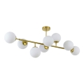 Lámpara de techo con varilla DORADO 8xE14/40W/230V, dorada