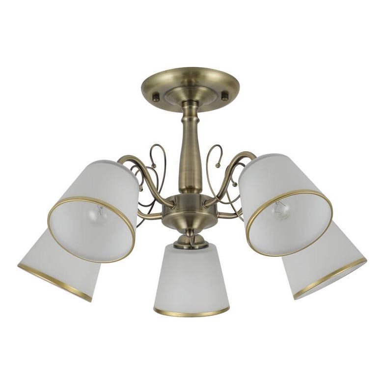 Lámpara de techo con varilla LOSANNA 5xE14/40W/230V latón