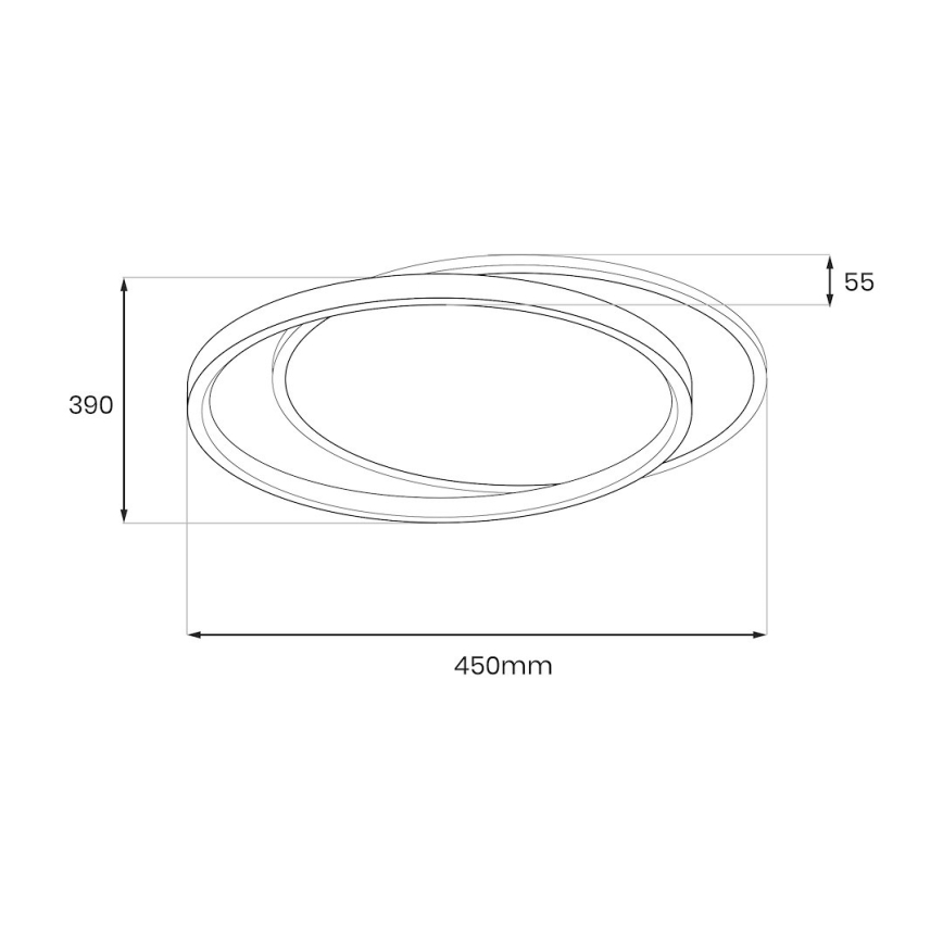 Lámpara de techo CORDOBA LED/30W/230V blanca