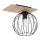 Lámpara de techo CYBER 1xE27/60W/230V madera/negro