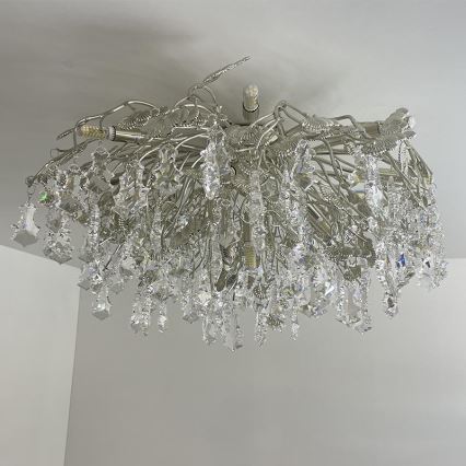 Lámpara de techo de cristal 12xG9/40W/230V cromo brillante