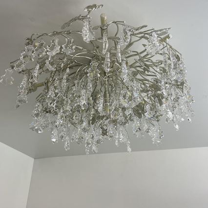 Lámpara de techo de cristal 12xG9/40W/230V cromo brillante