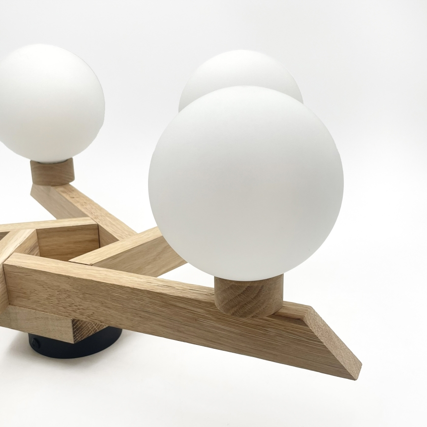 Lámpara de techo de montaje en superficie ANTONIO 5xG9/5W/230V roble/blanco