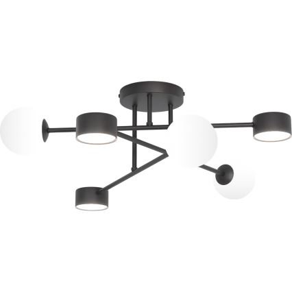 Lámpara de techo de montaje en superficie HOLON 3xG9/8W/230V + 3xGX53/12W negra