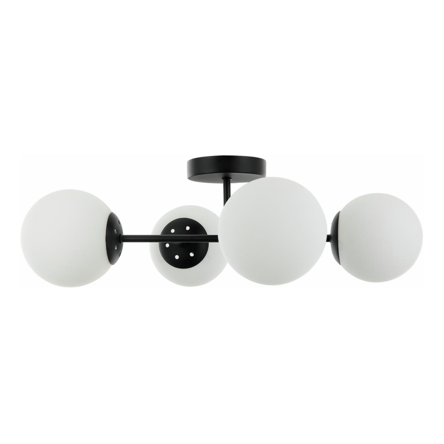Lámpara de techo de montaje en superficie MADDIE 4xE14/5W/230V negra