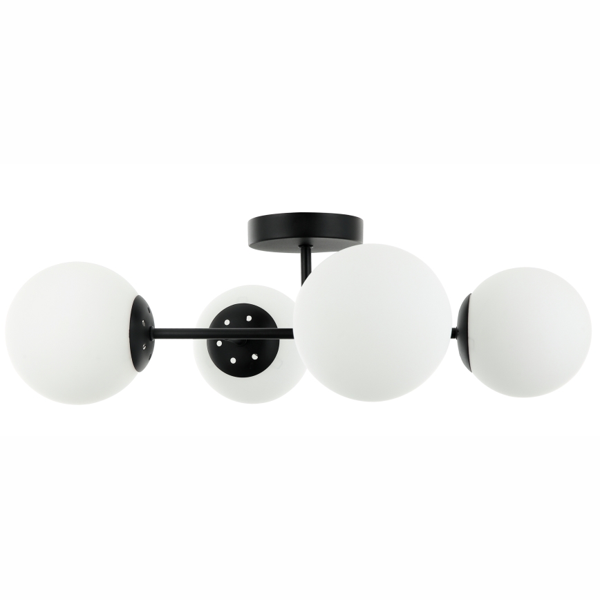 Lámpara de techo de montaje en superficie MADDIE 4xE14/5W/230V negra