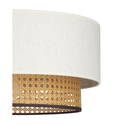 Lámpara de techo de montaje en superficie NATIA, 1xE27/60W/230V, blanco/marrón