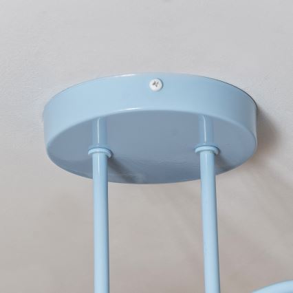 Lámpara de techo de montaje en superficie OXFORD 2xE27/15W/230V azul