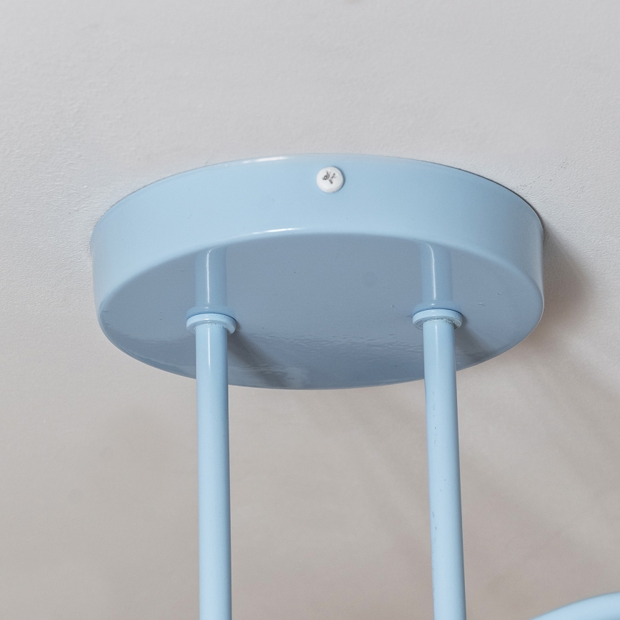 Lámpara de techo de montaje en superficie OXFORD 2xE27/15W/230V azul