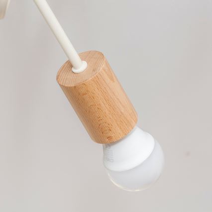 Lámpara de techo de montaje en superficie OXFORD 2xE27/15W/230V pino/crema