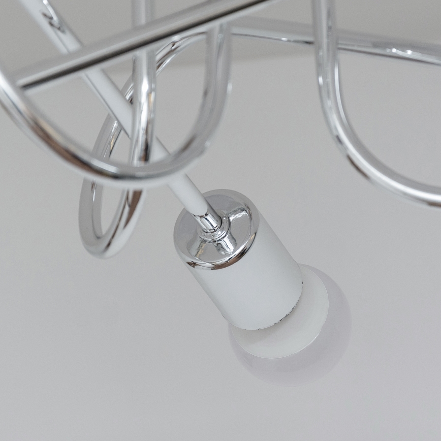 Lámpara de techo de montaje en superficie OXFORD 3xE27/15W/230V cromo brillante