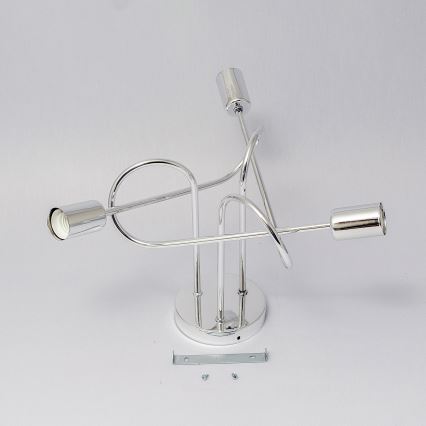 Lámpara de techo de montaje en superficie OXFORD 3xE27/15W/230V cromo brillante