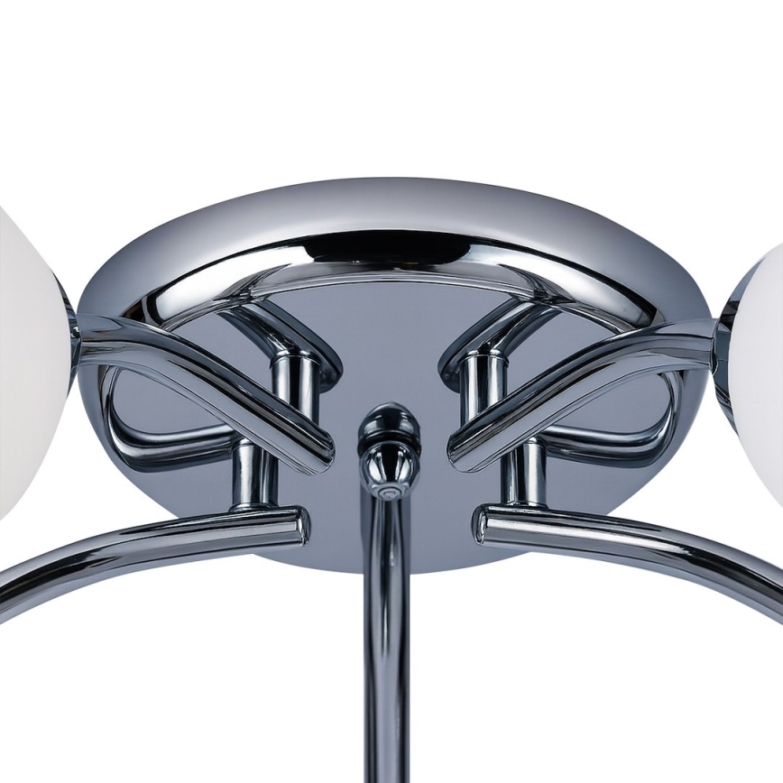 Lámpara de techo de montaje en superficie PORTOS 5xE14/10W/230V, cromo brillante