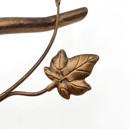 Lámpara de techo de montaje en superficie ROZETA 5xE14/40W/230V, acabado en bronce