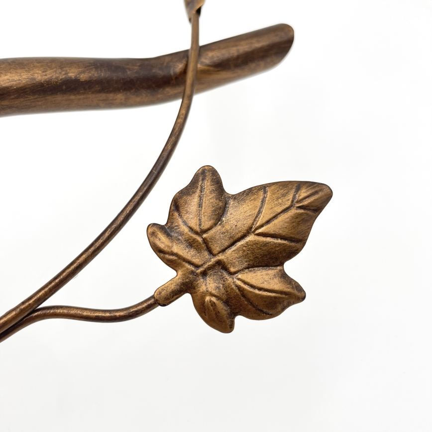 Lámpara de techo de montaje en superficie ROZETA 5xE14/40W/230V, acabado en bronce