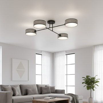 Lámpara de techo de montaje superficial MAGA 4xE14/10W/230V gris