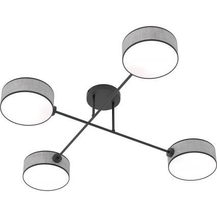 Lámpara de techo de montaje superficial MAGA 4xE14/10W/230V gris