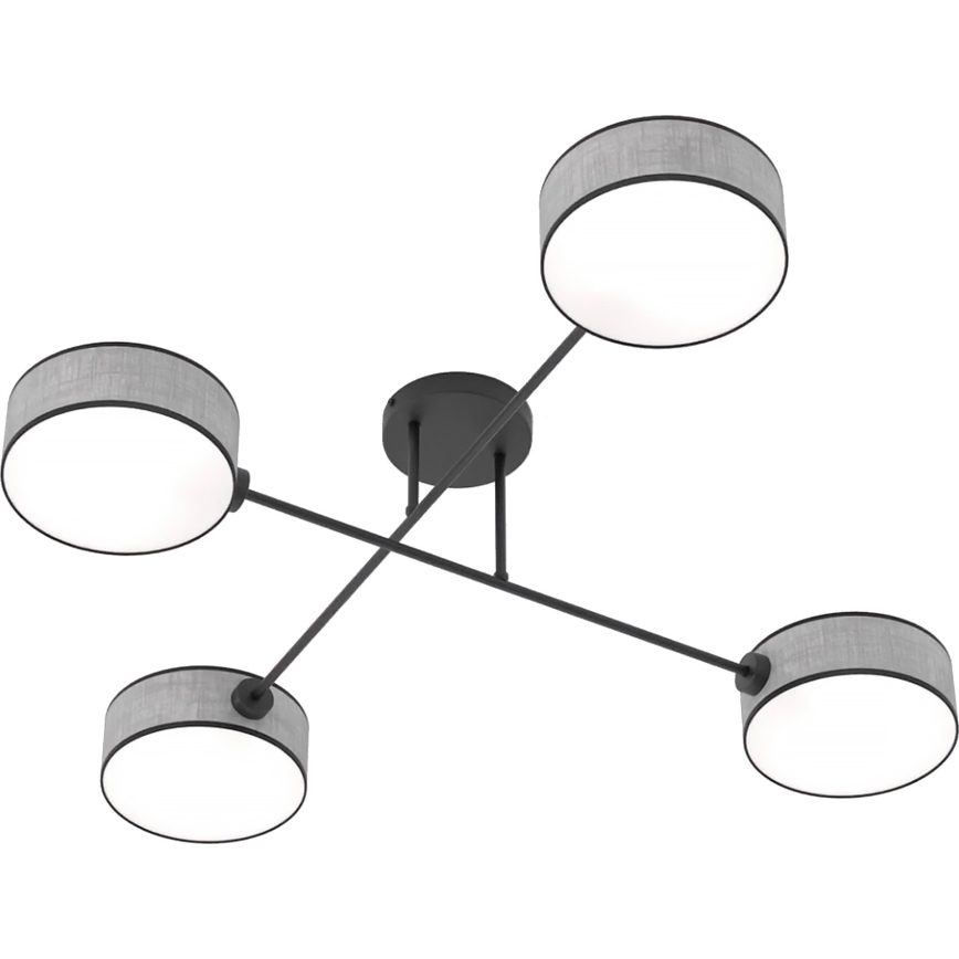 Lámpara de techo de montaje superficial MAGA 4xE14/10W/230V gris