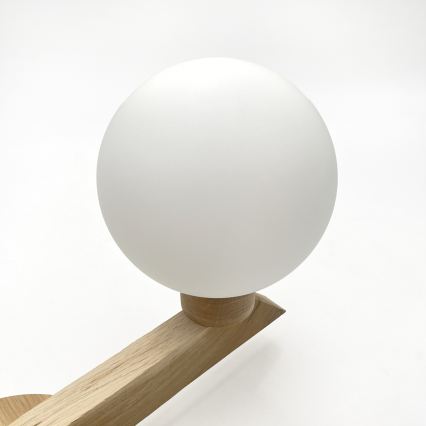 Lámpara de techo de superficie ANTONIO 2xG9/5W/230V roble/blanco