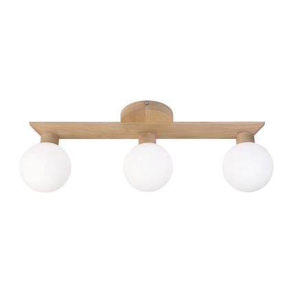 Lámpara de techo de superficie ANTONIO 3xG9/5W/230V roble/blanco