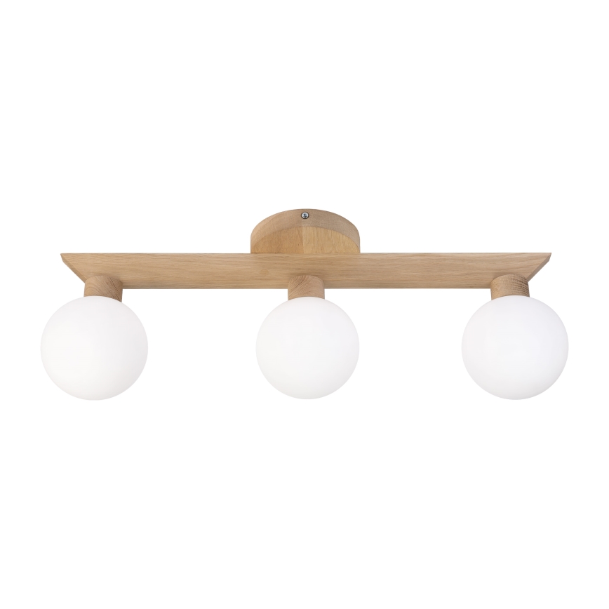 Lámpara de techo de superficie ANTONIO 3xG9/5W/230V roble/blanco