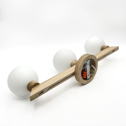 Lámpara de techo de superficie ANTONIO 3xG9/5W/230V roble/blanco