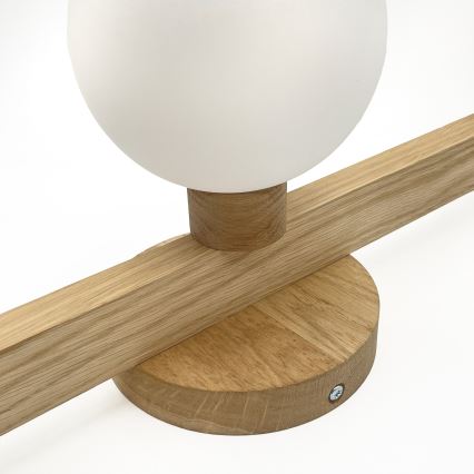 Lámpara de techo de superficie ANTONIO 3xG9/5W/230V roble/blanco