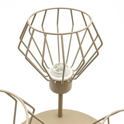 Lámpara de techo de superficie AUDREY 3xE27/15W/230V beige