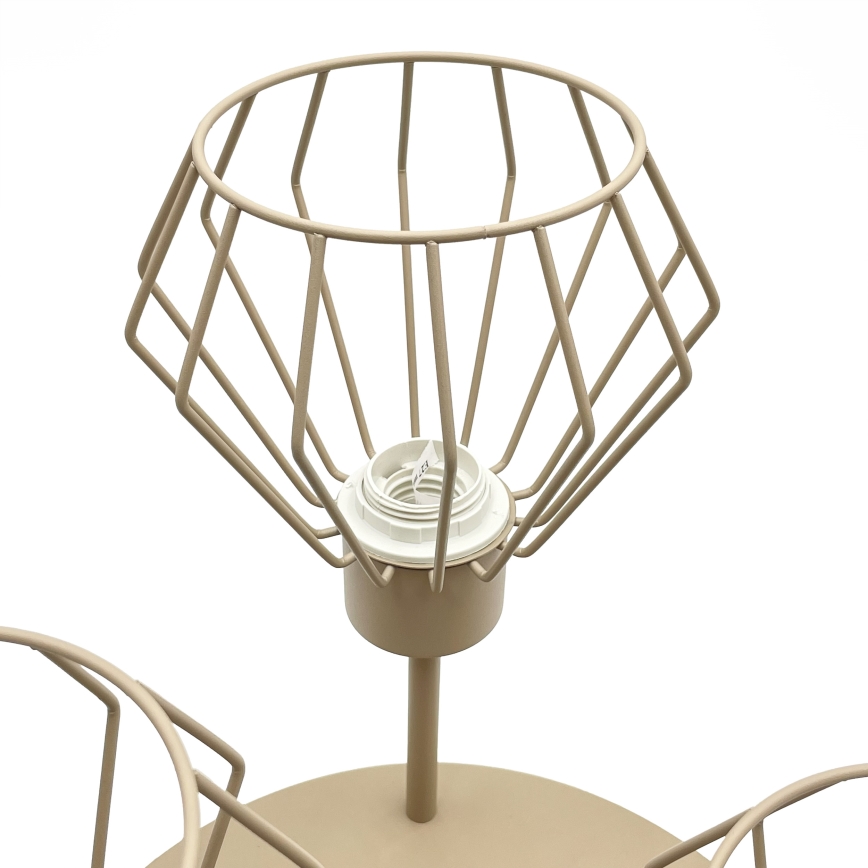 Lámpara de techo de superficie AUDREY 3xE27/15W/230V beige