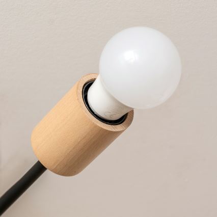 Lámpara de techo de superficie CAMBRIDGE 4xE27/15W/230V, acabado pino