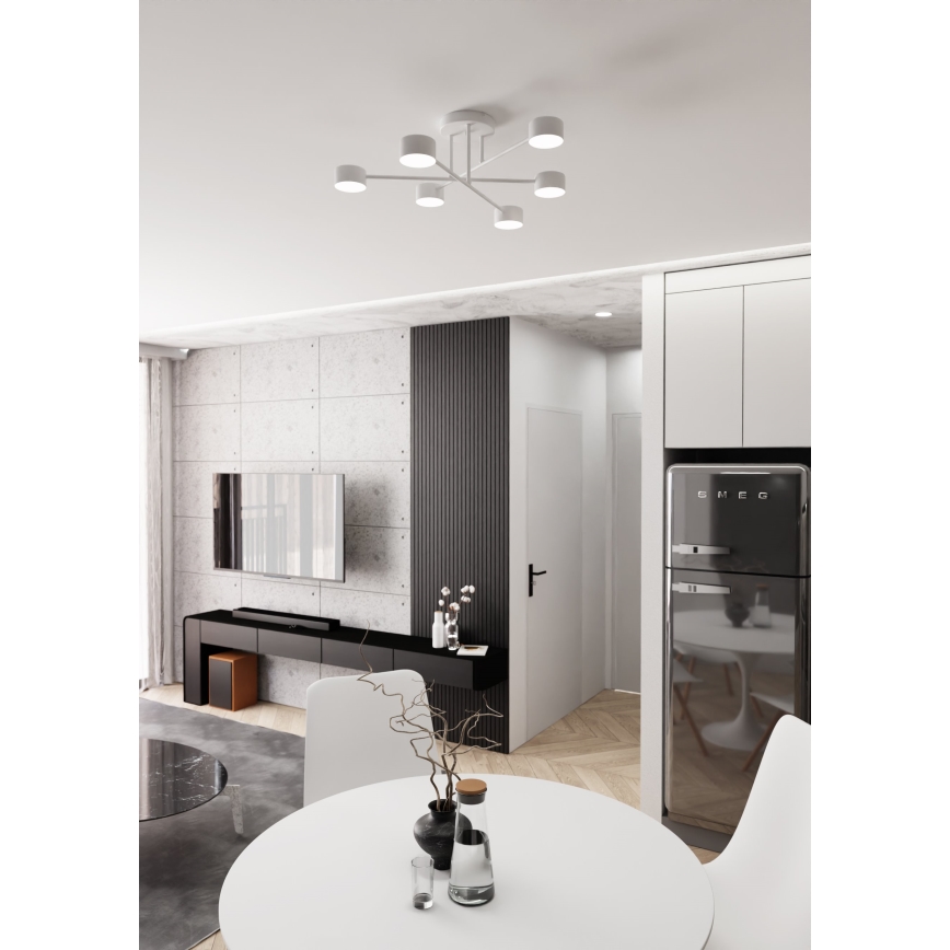 Lámpara de techo de superficie HALO 6xGX53/10W/230V blanca