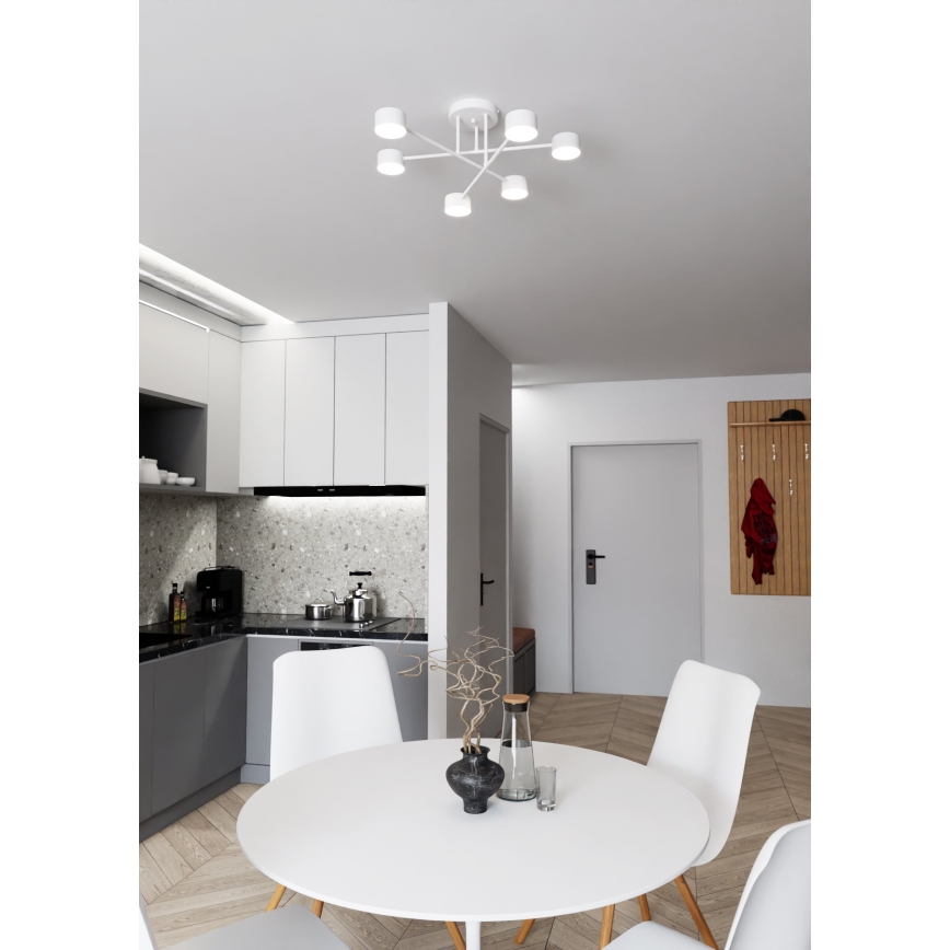 Lámpara de techo de superficie HALO 6xGX53/10W/230V blanca