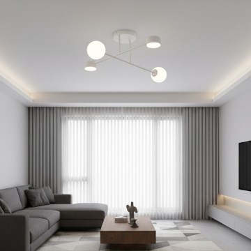 Lámpara de techo de superficie HOLON 2xG9/8W/230V + 2xGX53/12W blanca