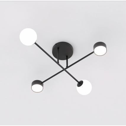 Lámpara de techo de superficie HOLON 2xG9/8W/230V + 2xGX53/12W negra