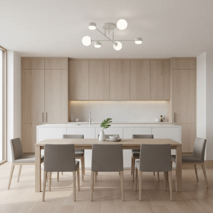 Lámpara de techo de superficie HOLON 3xG9/8W/230V + 3xGX53/12W blanca