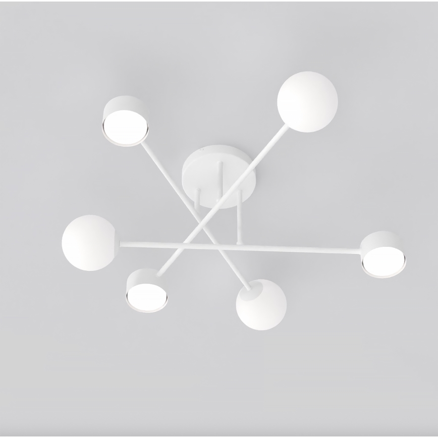 Lámpara de techo de superficie HOLON 3xG9/8W/230V + 3xGX53/12W blanca