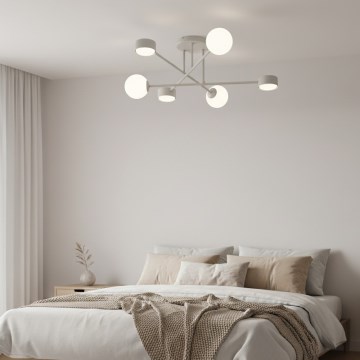 Lámpara de techo de superficie HOLON 3xG9/8W/230V + 3xGX53/12W gris