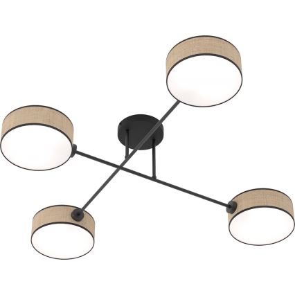 Lámpara de techo de superficie MAGA 4xE14/10W/230V beige