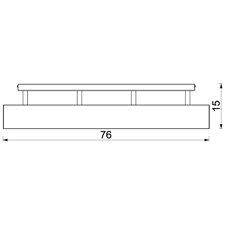 Lámpara de techo de superficie MAISON 4xGU10/8W/230V roble
